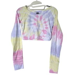 ARX Lab Tie‎ Dye Ribbed Knit Crop Top Size M